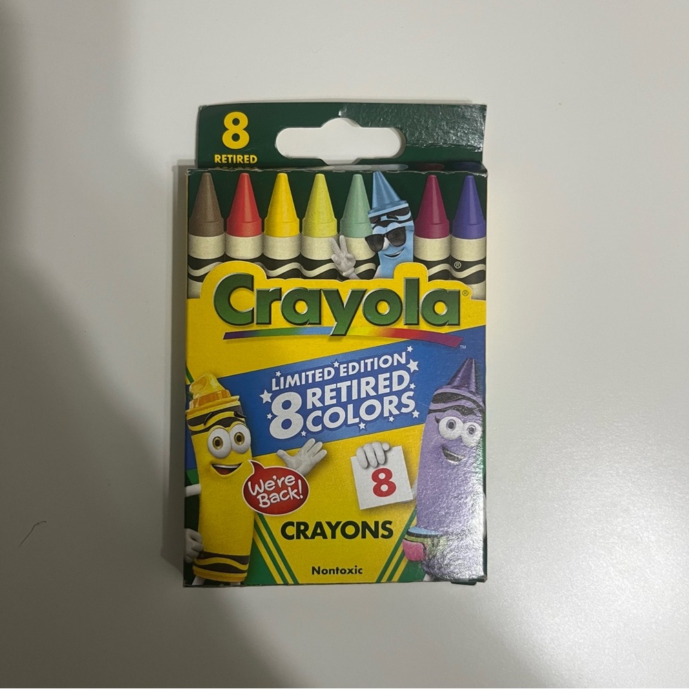 Limited Edition 8 Retired Crayola Crayons BRAND NEW